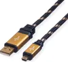 ROLINE GOLD USB 2.0 Kabel, Typ A - 5-Pin Mini, 1,8 m Produktbild-Vorschau 1
