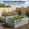 Outsunny Hochbeet aus verzinktem Stahl 2er Set 180 x 90 x Produktbild-Vorschau 4