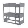Merax Letto a castello 90x200 cm Letto triplo con rete a Anteprima dell’immagine prodotto 5