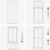 vidaXL Plissé blanc 100x200 cm Largeur du tissu 99,4 cm Voir les images du produit 5