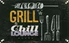 vianmo Blechschild 20x30 cm Grill & Chill Fleisch Grillen Produktbild-Vorschau 1