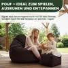 Dreamroots sedací vak, Puff 90x90x100 cm, puf s výplní, puf Náhled obrázku produktu 5