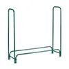 A green metal firewood rack on a white background. Náhled obrázku produktu