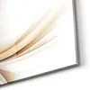 DEQORI Magnettafel Glas 60x40 cm 'Elegante Goldene Wellen' Produktbild-Vorschau 5