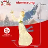 COSTWAY svítící vánoční anděl, 152cm vánoční dekorace anděl Náhled obrázku produktu 2