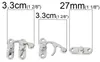 4 Truhen-Schlösser 2,7x3,3cm silber Kistenschloss Produktbild-Vorschau 1