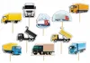 Toppery Na Tort Ozdobne Dekoracja Zestaw - Ciężaróka Truck Podgląd zdjęcia produktu 2