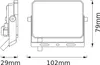 Proiettore OSRAM LED, 10W, 900lm, 4000K, 105°, IP65, bianco Anteprima dell’immagine prodotto 2