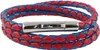 Lederkette Lederband Herren Halskette Rot Blau 17-100 cm Produktbild-Vorschau 1
