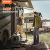 A father and son are using a two-step RV ladder to get into an RV. Voir les images du produit