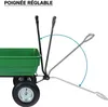 Carrello da giardino Wiltec con funzione di ribaltamento Anteprima dell’immagine prodotto 4