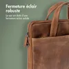 Accezz Leather Laptoptas 16 inch - Cognac Voir les images du produit 8