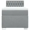 vidaXL Boxspringbett mit Matratze Hellgrau 80x200 cm Stoff Produktbild-Vorschau 6