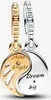 Pandora Bicolor Divisible Soleil & Lune Pendentif Charm Voir les images du produit 3