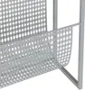 vidaXL stojan na časopisy strieborný 35x15x45 cm oceľ Náhľad obrázku produktu 6