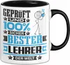 Lehrer Geschenk Lustiger Spruch für Lehrer Geschenkidee Produktbild-Vorschau 1