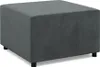 Sitzpouf für das Wohnzimmer 70 x 70 cm, Dunkelgrau Produktbild-Vorschau 1