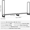 Stojak na drewno opałowe metalowy 259 x 36 x 117 cm Stojak Podgląd zdjęcia produktu 7