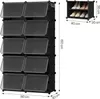 Product dimensions and a shoe rack. Produktbild-Vorschau