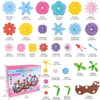 Buntes Blumen-Baukasten Spielzeug 104 Teile – Kreatives Produktbild-Vorschau 2