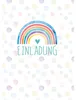 Biglietti d'invito per bambini arcobaleno 5er Anteprima dell’immagine prodotto 1