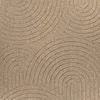 Teppich In- und Outdoor mit Kreislinien-Muster in Beige für Produktbild-Vorschau 3