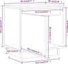 vidaXL Nachttisch Weiß 40x30x40 cm Massivholz Kiefer Produktbild-Vorschau 17