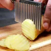 com-four® 2x Wellenschneider - Riffelmesser aus rostfreiem Produktbild-Vorschau 2