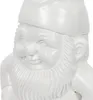 Close-up of a white garden gnome figure. Náhľad obrázku produktu