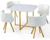 MENZZO Table et chaises scandinaves Oslo Blanc Voir les images du produit 3