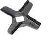 A close-up, isolated shot of a metal blade with a square center. Produktbild-Vorschau
