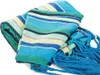 Schaukelndes Baumwoll-Faltnetz, grün-gelb-blau, 260x80cm Produktbild-Vorschau 5
