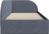 vidaXL Eckbettgestell mit Kopfteil Dunkelgrau 90 cm x 190 Produktbild-Vorschau 6
