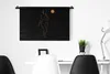 MuchoWow® Wandteppich Wandbehang Frau - Mond - Schwarz - Produktbild-Vorschau 4