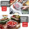 12 pezzi contenitori per alimenti in vetro, con coperchio, Anteprima dell’immagine prodotto 4