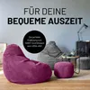 LUMALAND Sitzsack Pouf Cord - Weinrot Produktbild-Vorschau 7
