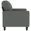 Möbel 2-Sitzer-Sofa Dunkelgrau 120 cm Stoff - Klassische Produktbild-Vorschau 4