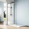 A modern bathroom with a walk-in shower. Produktbild-Vorschau