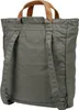 The back view of a gray tote bag with brown leather handles and shoulder straps. Anteprima dell’immagine prodotto