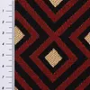 SCHÖNER LEBEN. Kissenhülle Art Deco Rauten Retro rot Produktbild-Vorschau 5