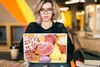MuchoWow® Laptop Aufkleber Sticker Cover Muscheln - Rot - Produktbild-Vorschau 5