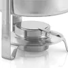 A close-up view of the burner and stand of a chafing dish. Náhľad obrázku produktu
