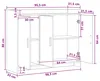Credenza vidaXL bianca 98,5 x 33 x 80 cm in materiale Anteprima dell’immagine prodotto 8