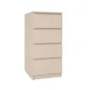 A beige chest of drawers with four drawers. Produktbild-Vorschau