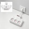 3-fach Steckdosenleiste EU, einzeln schaltbar, USB-A & Produktbild-Vorschau 1