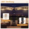 Parasol COSTWAY 250 cm z podstawą, oświetleniem LED i Podgląd zdjęcia produktu 7