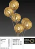 Stehlampe - Goldgelb - Braun - Stahl - 6-flammig - H 181 cm Produktbild-Vorschau 11