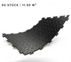 VDP - VA - Gewerbe Boden PVC Fliesen Rauten 10mm schwarz Produktbild-Vorschau 1