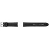 A black watch band is shown against a white background. Produktbild-Vorschau