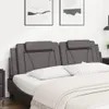 vidaXL Kopfteil-Kissen "Viana" Grau 180 cm Kunstleder Produktbild-Vorschau 3